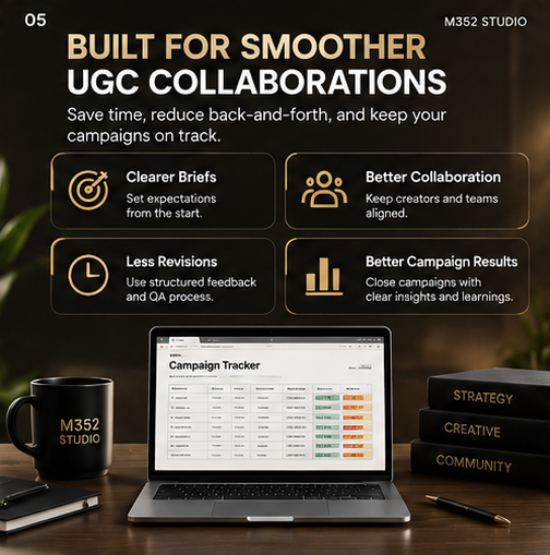 UGC workflow benefits: clearer briefs, better collaboration, fewer revisions, and better campaign results
